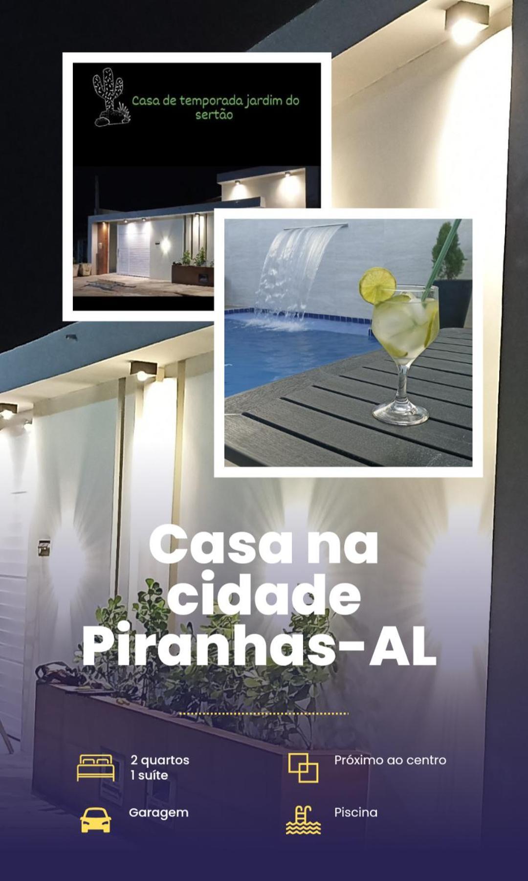 Casa jardim para temporada em Piranhas-Alagoas Bagian luar foto